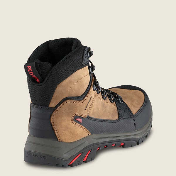 Botas de Seguridad Red Wing Hombre Marrom/Negros - Trades - 6-Inch Waterproof Csa Toe - 132-WLGSXU